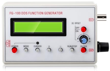 Gugxiom FG 100 Generatore di Funzioni DDS, Contatore DDS, Frequenza Sinusoidale 1HZ‑500KHz, Misuratore Generatore di Sorgente Contatore, Utilizzato per il Coefficiente di