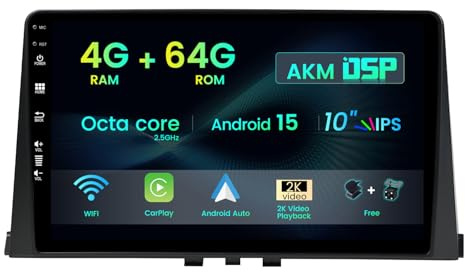 MISONDA Autoradio Android 15 2 Din Radio per Citroen Berlingo 2019/Per Peugeot Partner/Rifter 2020/Per Opel Combo con GPS Navi Free Camera&Mic-BT5.0 Carplay DSP FM WiFi SWC RDS DAB, 4G+64G