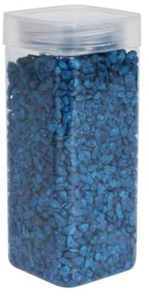 1Buy UK 900g of New Assorted Natural Decorative Stones Pebbles Craft Table Decoration Pot Vase Fillers Garden Weddings Rocks Aquarium (Royal Blue)