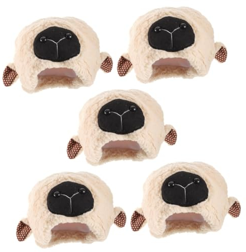 Alasum 5stücke Plüsch Schaf Ohr Hut Mit Beweglichen Ohren Warmes Cosplay Zubehör Für Halloween Weihnachten Und Partys Niedliche Fotorequisiten Für Erwachsene