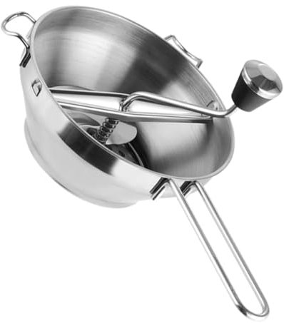 PRETYZOOM Macinatore di Cibo Manuale in Acciaio Inox per Preparazione Alimenti Dischi di Macinazione per Consistenza Fine Media Grossolana Facile da Pulire e Lavastoviglie Compatibile