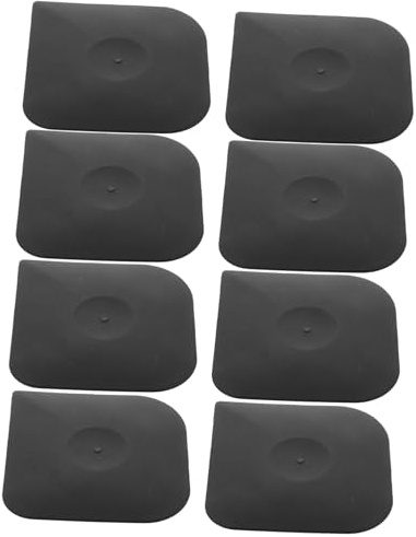 Zerodeko Raschietto da Cucina Multifunzionale in Nailon Nero 8 Pezzi per Rimuovere Sporco Ostinato e Grasso su Pentole in Ghisa e Ciotole