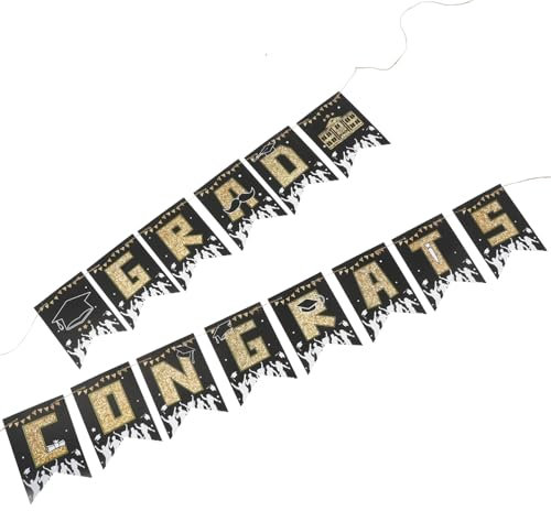 Cabilock Abschlussfeier-banner zum Aufhängen Wand Filzbanner für Feierdekoration Hintergrundbanner für Fotos Dekoartikel für Abschlussfeiern