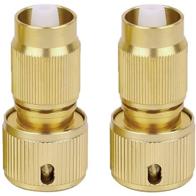 Riiichflowshop 2 Pezzi Kit di Riparazione Tubo Flessibile espandibile da Giardino Adattatore Rubinetto in Alluminio Connettore Tubo Flessibile dell'Acqua Riparazione Tubo Flessibile da Giardino