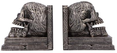 Nemesis Now Nemesis Now - Celtic Tale Bookends None Buchstütze Standard | Original Nemesis Now Design, handbemalte Buchstütze aus Kunstharz, funktionales Ausstellungsstück