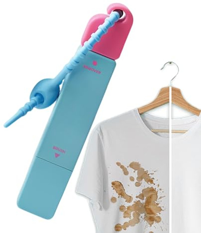 Pennino smacchiatore per vestiti, 2 in 1 a doppia testa istantanea con cordino, smacchiatore di 3 secondi per vestiti, detergenti da viaggio, rimozione delle macchie immediata 12 ml