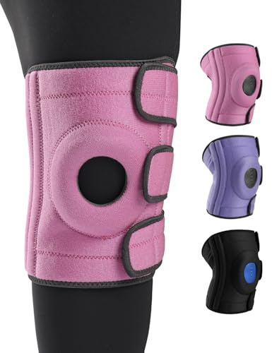 ABYON Kniebandage M bis Plus Size für große Beine, dreifach verstellbar mit Seitenstützen, rutschfest bei Arthritis, Meniskusriss, Kreuzbandverletzung, Schmerz- & Stabilität für Damen & Herren