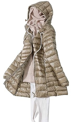 Genérico Chaqueta Plumas Ligeros Mujer Largo Plumifero Ultraligero Mujer Invierno Plumífero Ligero Anorak Mujer Plumon Puffer Down Jacket Plumiferos Largos Abrigo Cazadora Plumas Pluma Mujer