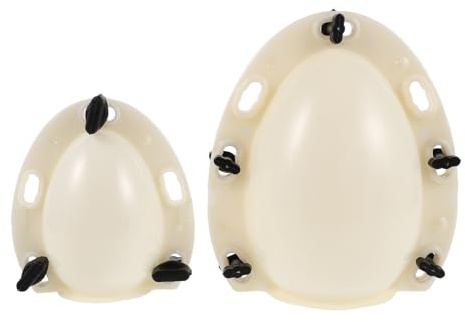 SAFIGLE Molde de Chocolate con Forma de Huevo (2 Unidades) - Molde Hueco Grande de Plástico de 15 Cm/4 Cm para Fiestas de Pascua, Premios, Esculturas, Postres Y Gelatina - para Hacer Huevos Rompibles