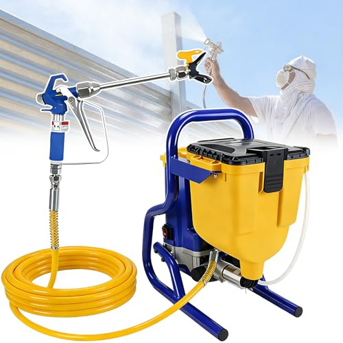 Pulverizador de pintura sin aire, 2000 PSI de mano para pintura fina en muebles, vallas, superficies interiores y exteriores