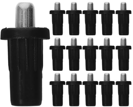 Hemobllo Perno a Molla per Porta Interna 50 Pezzi in Ferro e Plastico, Perno Telescopico per Mobili e Persiane, Accessorio Versatile per Riparazione Porte