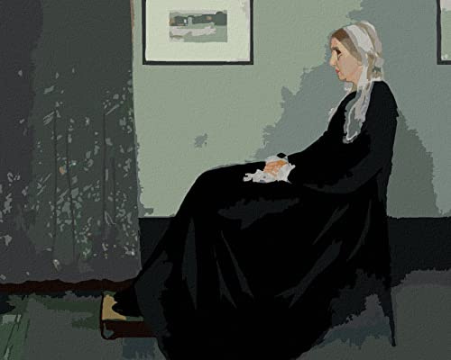 ZUTY - Malen nach Zahlen - DIE MUTTER VON WHISTLER (J. MCNEILL WHISTLER), 40x50 cm ohne Keilrahmen