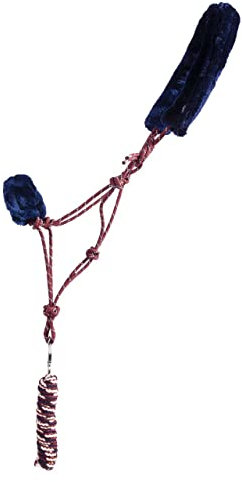 ARBO-INOX Knotenhalfter-Set mit abnehmbarem Kunstfell Knotenhalfter mit Führstrick (Shetty, Saddlery)