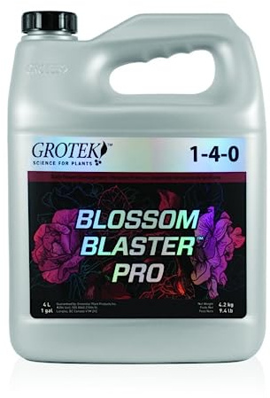 GROWMANIA Fertilizante Blossom Blaster Pro Líquido de Grotek 4 L | Abono para Etapa de Floración de Plantas de Interior y Exterior | Estimulador Crecimiento de Plantas