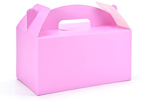 HUAPRINT Lot de 30 grandes boîtes à friandises roses en vrac, 24 x 12,7 x 12,7 cm, boîtes à friandises pour fête d'anniversaire, fête prénatale, mariage, Noël