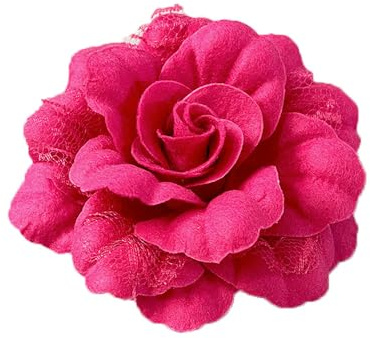 Broches de raso de seda con forma de flor de camelia – Broche clásico para bodas, fiestas, bailes, banquetes para mujer, niña – Pines de Solapa para vestido, ceremonia, ropa, seda, nuevo