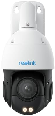 Reolink Smart 4K/8MP UHD PTZ Dome Security Camera with Cutting-Edge 16X 3D Optical Zoom, Spotlights Color Night Vision, Person/Vehicle/Animal Detection, Two-Way Audio, 24/7 Recording, RLC-823S2