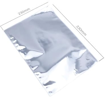 PACKIVO ESD Beutel Tüten antistatische Tüten mit öffnung Oben Abschirmbeutel für RAM CPU GPU Mainboard Komponenten Elektronische Hardware Silber (Silber, 230mm x 330mm - 10 Stück)