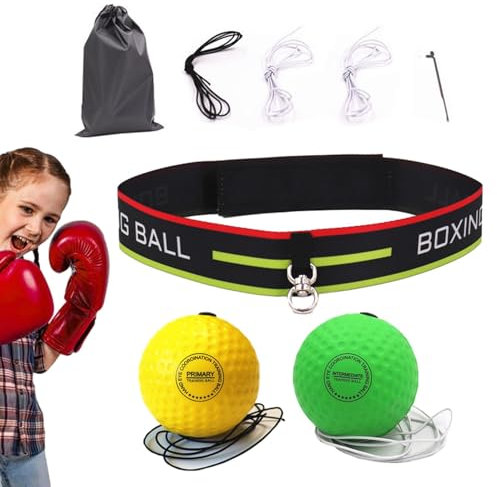 Boxball-Stirnband, Moosgummi, elastisches Kopfband, Boxball, multifunktional, Boxen, reaktionsschnelle Trainingshilfen, verstellbares Box-Trainingszubehör für Anfänger, Fortgeschrittene, Boxer