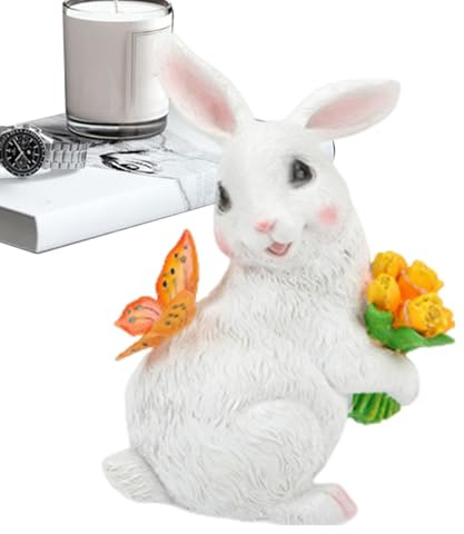 Lampes solaires en Forme de Lapin, Statue de Jardin en Plein air, décoration de pelouse extérieure, Statue de Jardin décorative, lumières de Lapin à énergie Solaire, décoration de Lapin extérieur,