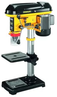 STANLEY - Trapano a colonna da banco 600 W, 9 velocità, mandrino da 3 a 16 mm, SXDP16720E