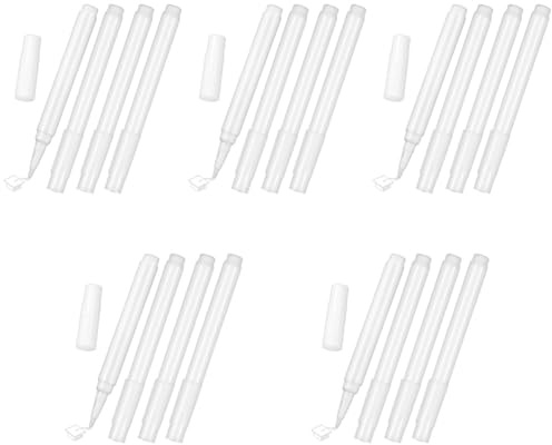 Hohopeti 20 Pcs Blackboard Film Liquid Chalk Practical Chalkboard Markers Chalk Marker Chalkboard Wet Erase Pens Window Neon Pens Dust- Chalkboard Pens White Marker Pen Polyester Fiber