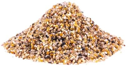 TD STONES Aquarium Kies Bernstein Gelb 2-3mm (2kg) - Quarzkies Naturstein Bodengrund für Fische & Garnelen - Dekorativer Aquariumboden für Wasserpflanzen