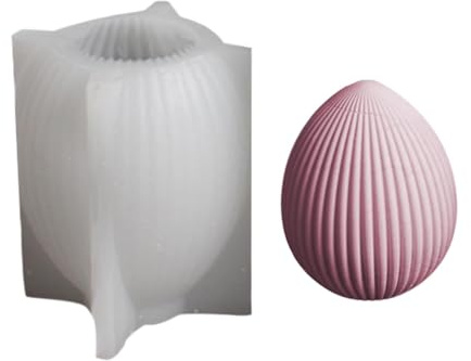 Tuxxjzm Easter Silicone Molds - Chocolate Mould Rabbit Ear Egg Shape - Plaster Chocolate Candle Mold Resin Casting Epoxy Moulds for Easter Home Decor