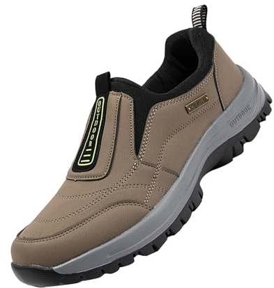 Zapatos sin cordones para hombre, mocasines casuales, cómodos, ligeros, sin cordones, zapatos de barco de negocios, transpirables, cómodos, para caminar, zapatos de vestir de ocio