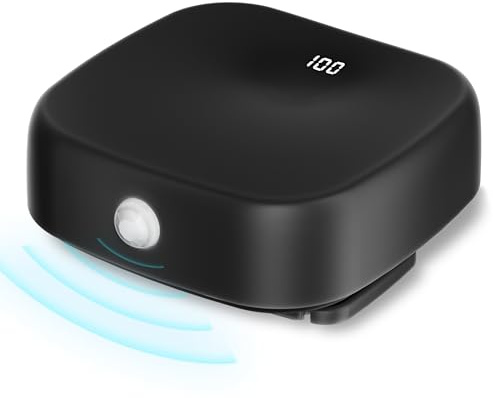 HAPUP Katzenbrunnen 5000mAh Akku Externer mit Sensor Smartem Display Integrierten Kabeln USB C Kompatibel mit Meisten USB Katzen Trinkbrunnen für Katze