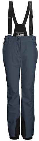 Killtec Damen Skihose/Funktionshose mit abnehmbaren Trägern, Kantenschutz, Schneefang und Beinventilation Ksw 61 Wmn Ski Pnts