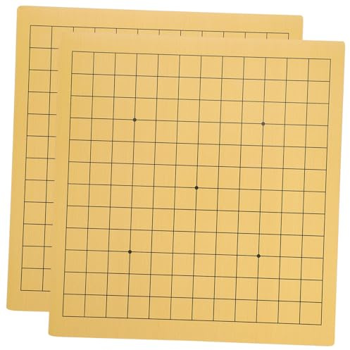 iplusmile Échiquier Double Face en Bois Pliable 300x320x3 Mm pour Garçon Et Filles Jeux De Société Stratégiques Intérieurs/extérieurs Lot De 2 Plateaux De Jeu De Go Éducatifs