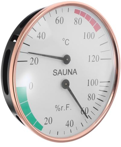 TOYANDONA Termómetro para Sauna Medidor De Humedad Medidor De Temperatura Higrómetro Termómetro para Sauna Higrómetro para Temperatura