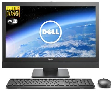 Dell OptiPlex 9030 All-in-One Desktop Computer, 24 FHD, Intel Core i7-4790, 8 GB RAM, SSD da 256 GB, WiFi, Bluetooth, tastiera QWERTY US Windows 11 Pro (ricondizionato)