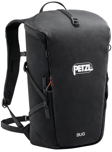 PETZL BUG 18 liter klättringsryggsäck i flera steg, svart, Black, Klassisk