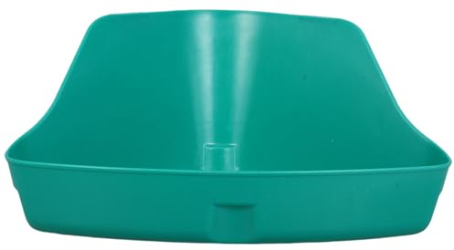 Artibetter Bac à Litière Mural Triangulaire pour Petits Animaux, Bac à Sable pour Hamsters et Furets, Plastique Amovible 31,5x20x15 Cm, Toilette D'intérieur pour Cages, Récipient Bain