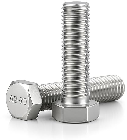 Sechskantschrauben M10x25mm DIN 933 Edelstahl V2A Vollgewinde 16 Stück
