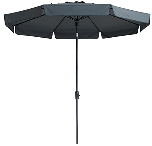 Madison Sonnenschirm Flores Luxe 300 cm Grau PAC2P014 | Mit Kurbel und Kippfunktion