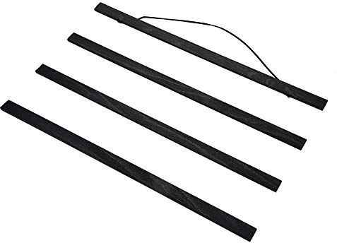 Zerodis Moderner magnetischer Bilderrahmen aus Holz, zum Basteln, Scrolldrucke, Kunstwerk, Hanger, Schwarz, Farbe (70 cm)