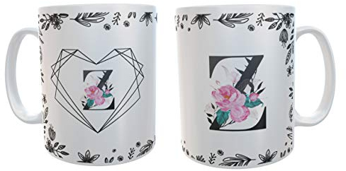 Los Eventos de la Tata. Taza de café 250ml día de la Madre (LETRA O) regalos originales para cumpleaños. Regalos personalizados Tazas con la Inicial O