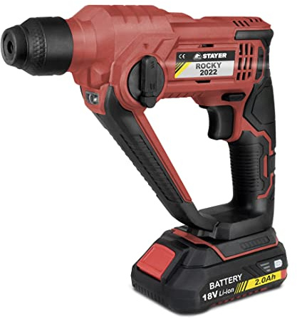 Martillo Rotativo a batería de 18V, con 2 funciones, ROCKY 2022
