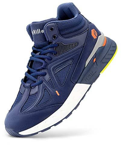 FitVille Extra Weit Laufschuhe Herren Breite Turnschuhe Sportschuhe Hoch Sneaker Bequeme Walkingschuhe Stiefel