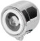 Faro Led Moto Universale per Moto da 4,25 Pollici LED Abbagliante Anabbagliante per Moto retrò con Doppio Faro Cromato(Bianca)