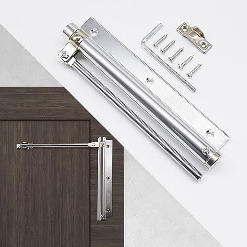 MARIE Türschließer Automatischer, Türschließer Edelstahl, Einstellbarer Federtürschließer für Außen, Innentür, Gartentor, Fliegengittertür, Zimmertüren