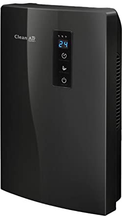 Clean Air Optima CA-703 - Luftentfeuchter und Luftreiniger mit Ionisator und UV-LED Lampe - Entfeuchtungsleistung bis 0,7 Liter/Tag - Geeignet bis 10m²/25m³ (Schwarz)