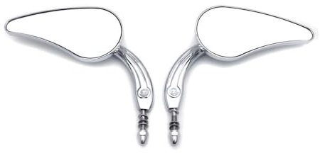 Für Die Meisten Für Harley-Davidson-Fahrrad- Und Motorradspiegel Von 1984–2014. Chrom-Seitenspiegel einstellbar (Farbe : Chrome)