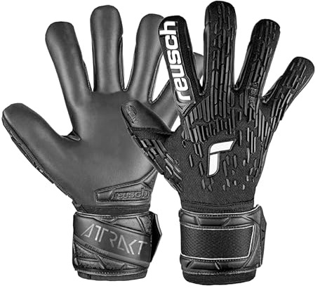 Reusch Attrakt Freegel Infinity Finger Support Flexible und schützende Torwarthandschuhe Herren und Frauen für Erwachsene mit Fingerprotektion perfekt geeignet für Kunstrasen