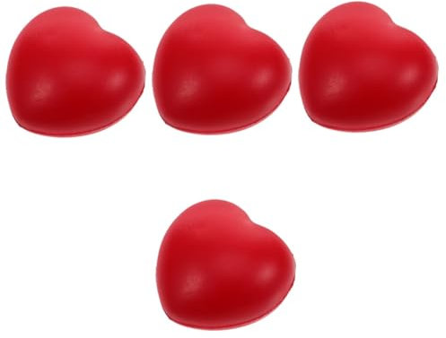JECOMPRIS 4 Stück Griffball lustiges Kinderspielzeug Fingertrainingsgeräte Spielzeuge Fingerstärkung Handtrainer Haupt Verstärker Übungsleiter Kugel quetschen Fitness Griffigkeit PVC