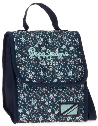 Pepe Jeans Alenka Borsa termica per alimenti Blu 20 x 23 x 14 cm Poliestere by Joumma Bags by Joumma Bags, blu, Tracolla porta alimenti termica