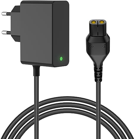 5,5V Ladekabel Ladegerät Kompatibel mit Kärcher Fenstersauger WV 2, Ersatz Netzteil für WV 1 Plus WV1 WV 5 Plus N WV5 WV 2 Plus N WV5 Premium WV Classic WV Easy KV4 KWI 1 Fensterreiniger 600ma